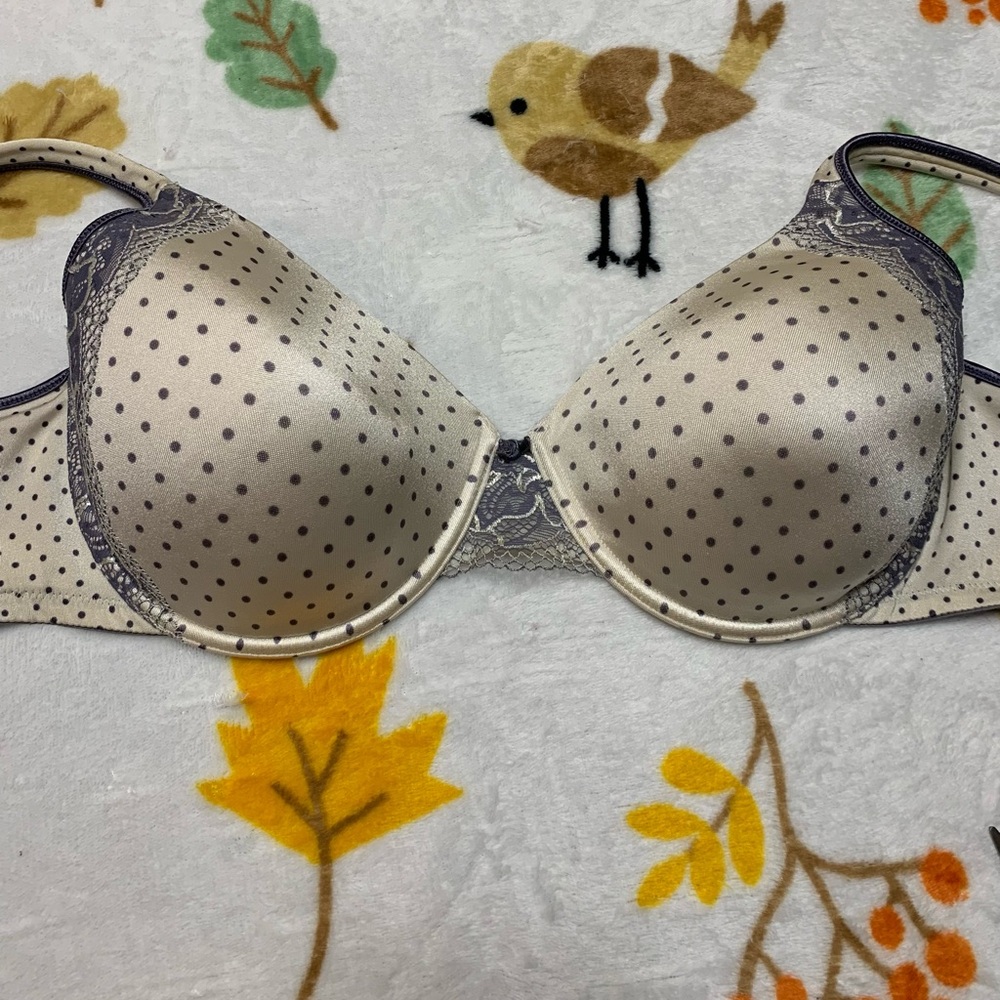 Women’s Bali Cream and Gray Bra 40C